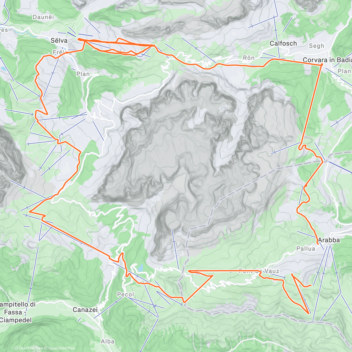 Карта физической активности (Morning Alpine Ski)
