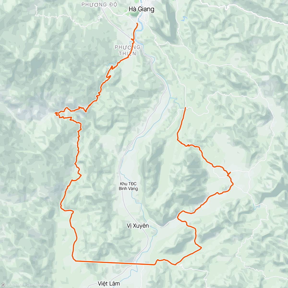 Map of the activity, Day 6 / Tour of Northern Vietnam - Ha Giang Loop