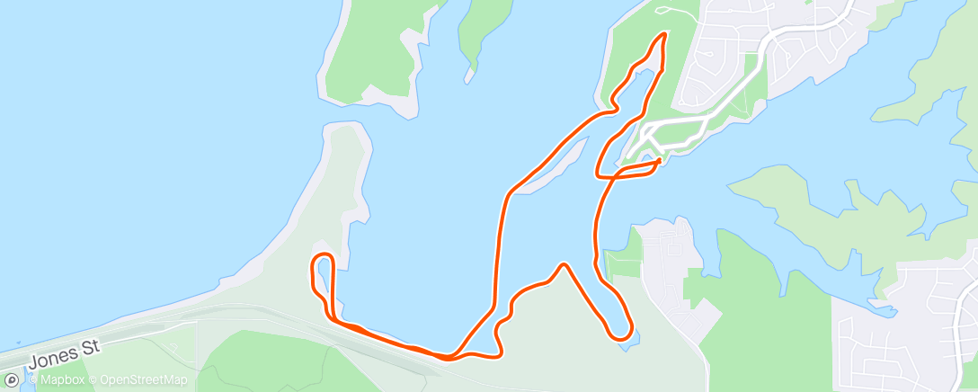 Map of the activity, Mid week After Work Kayaking (Stewart Creek Park)
