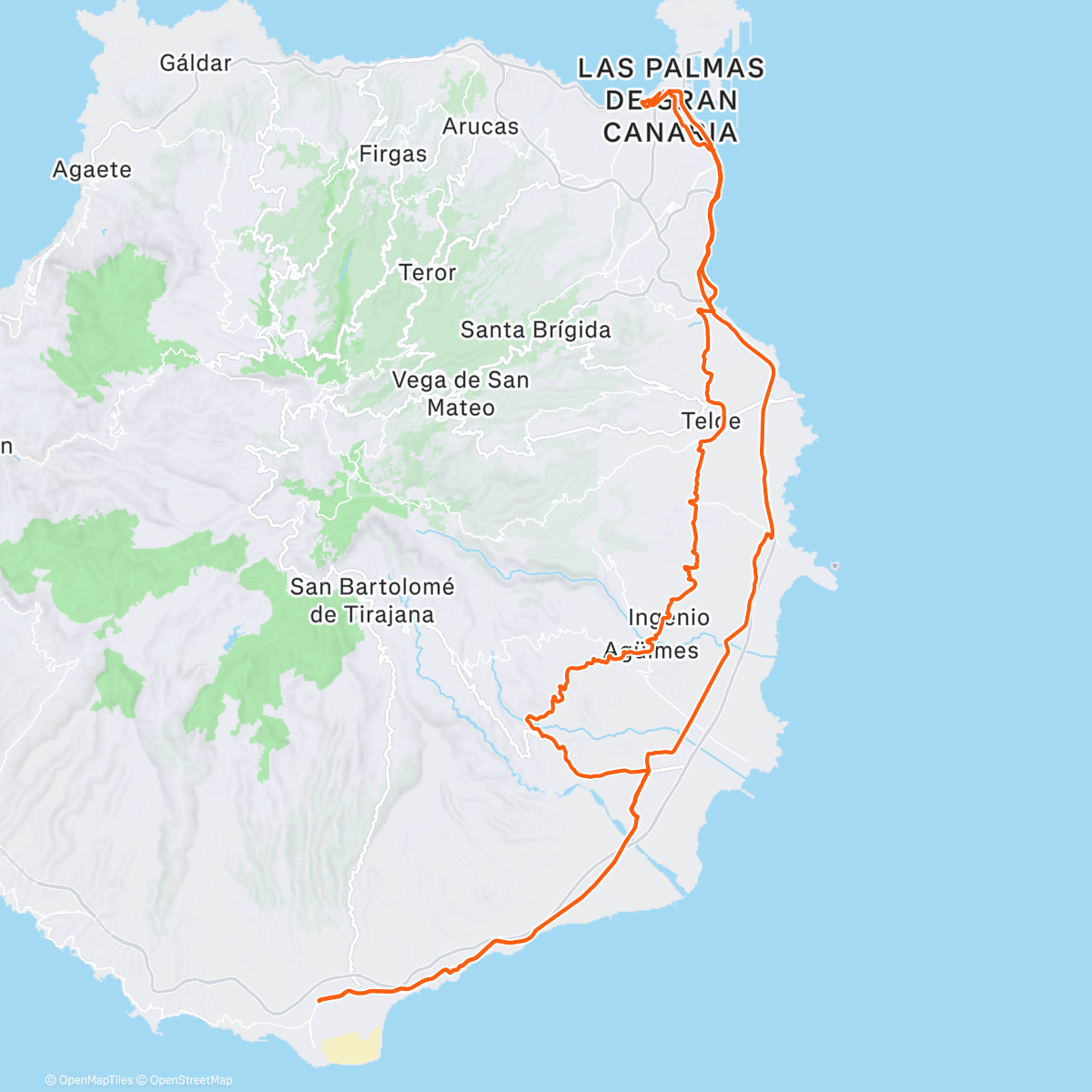 Map of the activity, Día 4 - #Festive500