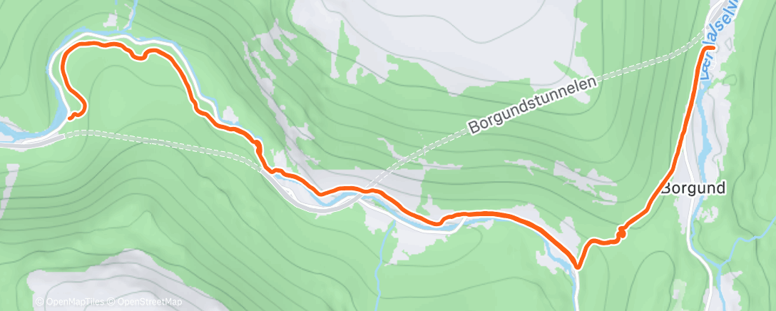 Map of the activity, Lo- Vindhella- Husum- Øygardsvegen pluss Seltunåsen t/r