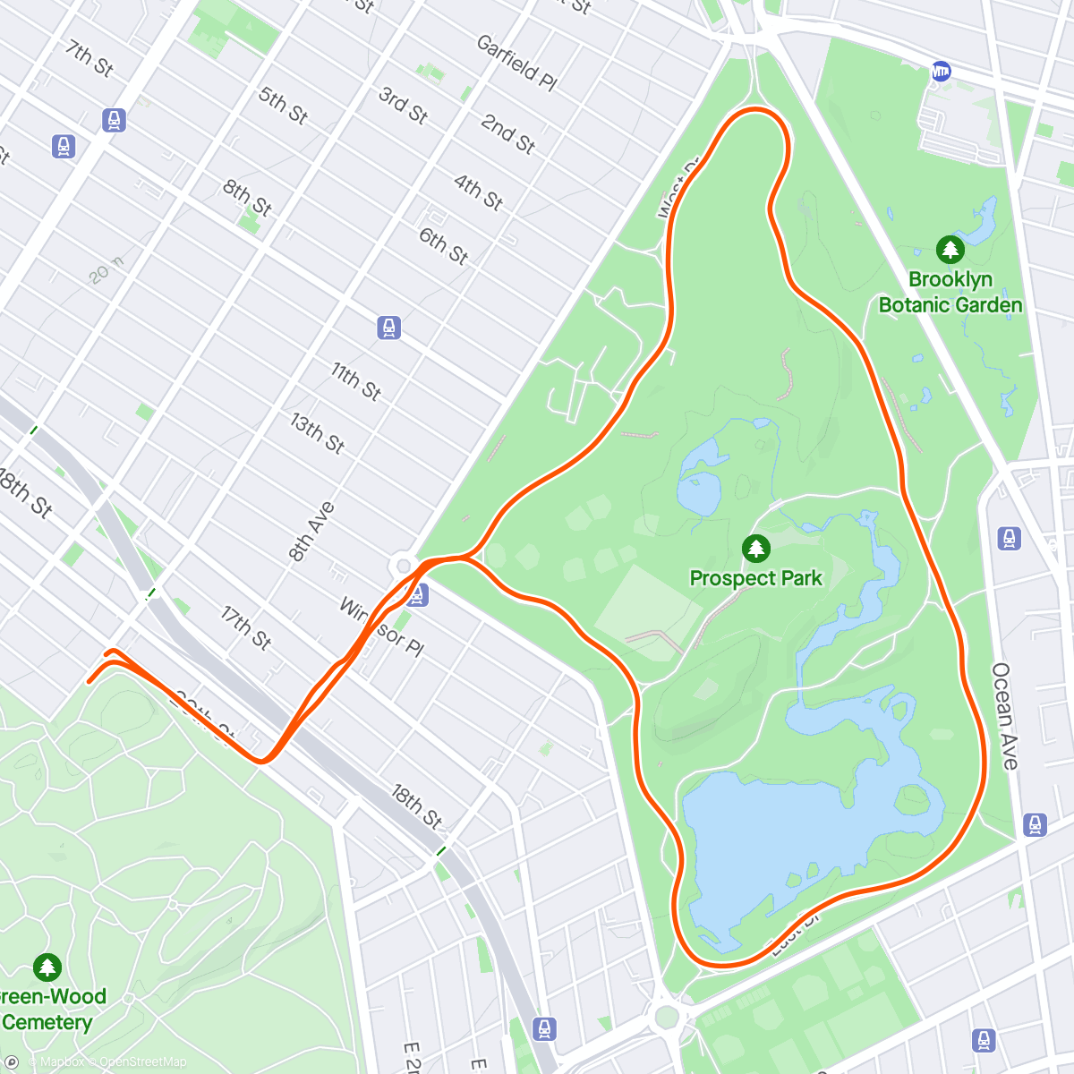 Map of the activity, First run as a dad
