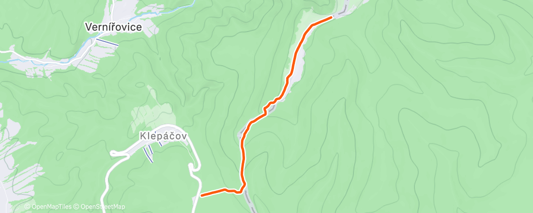 Map of the activity, Lunch Walk