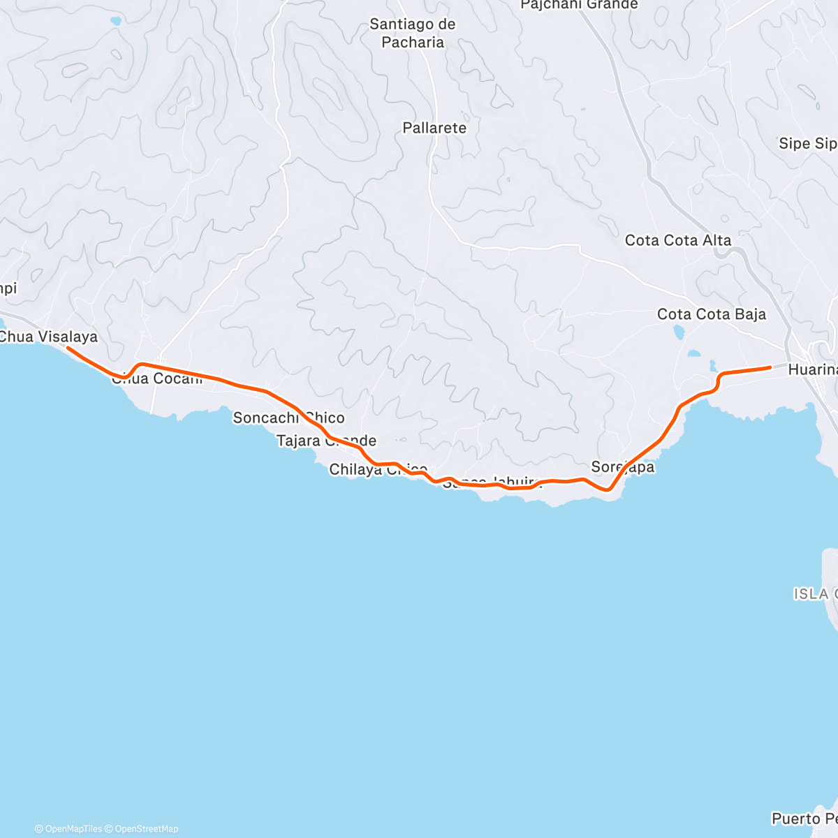 Map of the activity, 🇧🇴  Copacabana - Titicaca