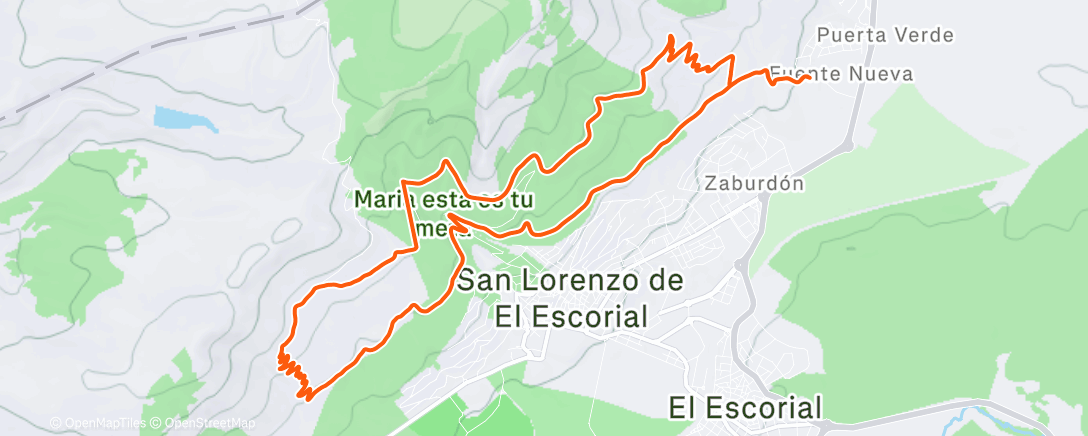 Map of the activity, Ultima salida con la Peak 🌧️
