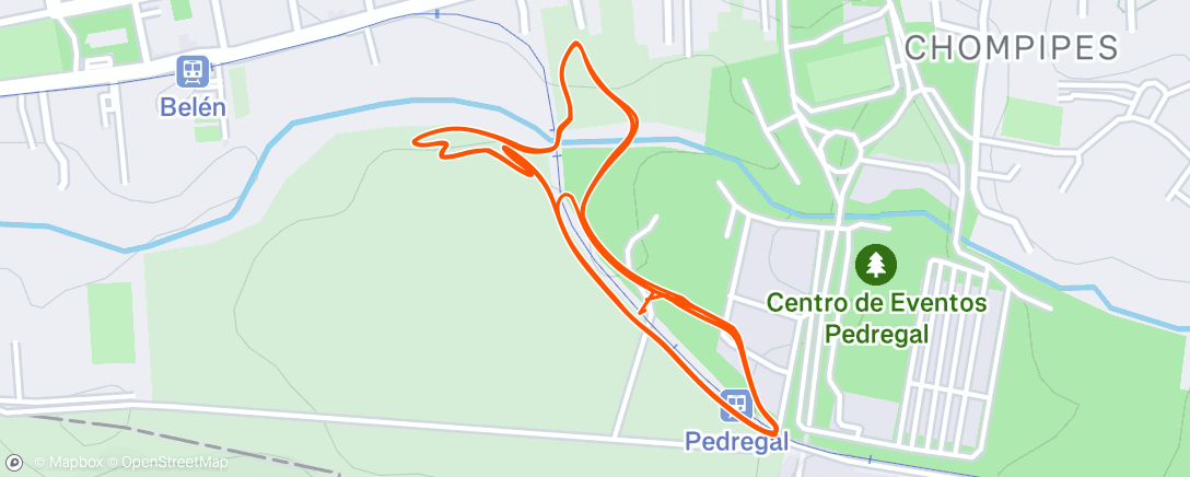 Map of the activity, Afternoon Mountain Bike Ride