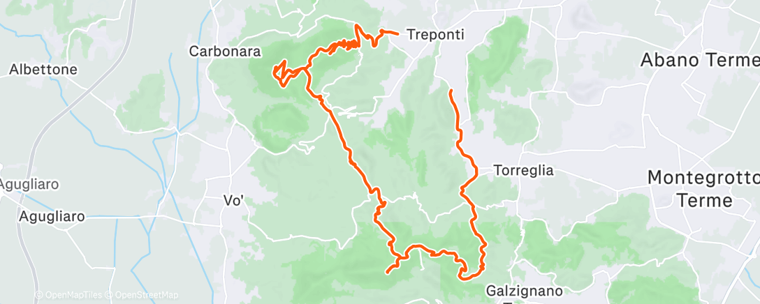 Map of the activity, Sessione di mountain biking all’ora di pranzo