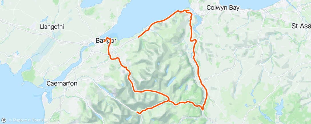 Map of the activity, Preparation ride.