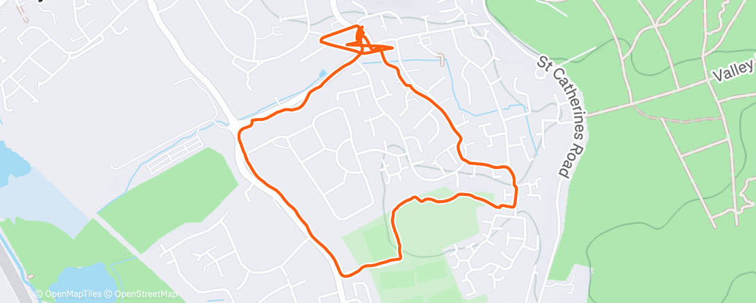 Map of the activity, Morning Run