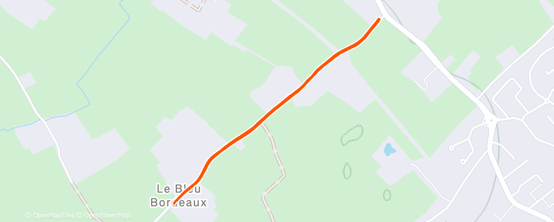 Карта физической активности (Course à pied dans l'après-midi)