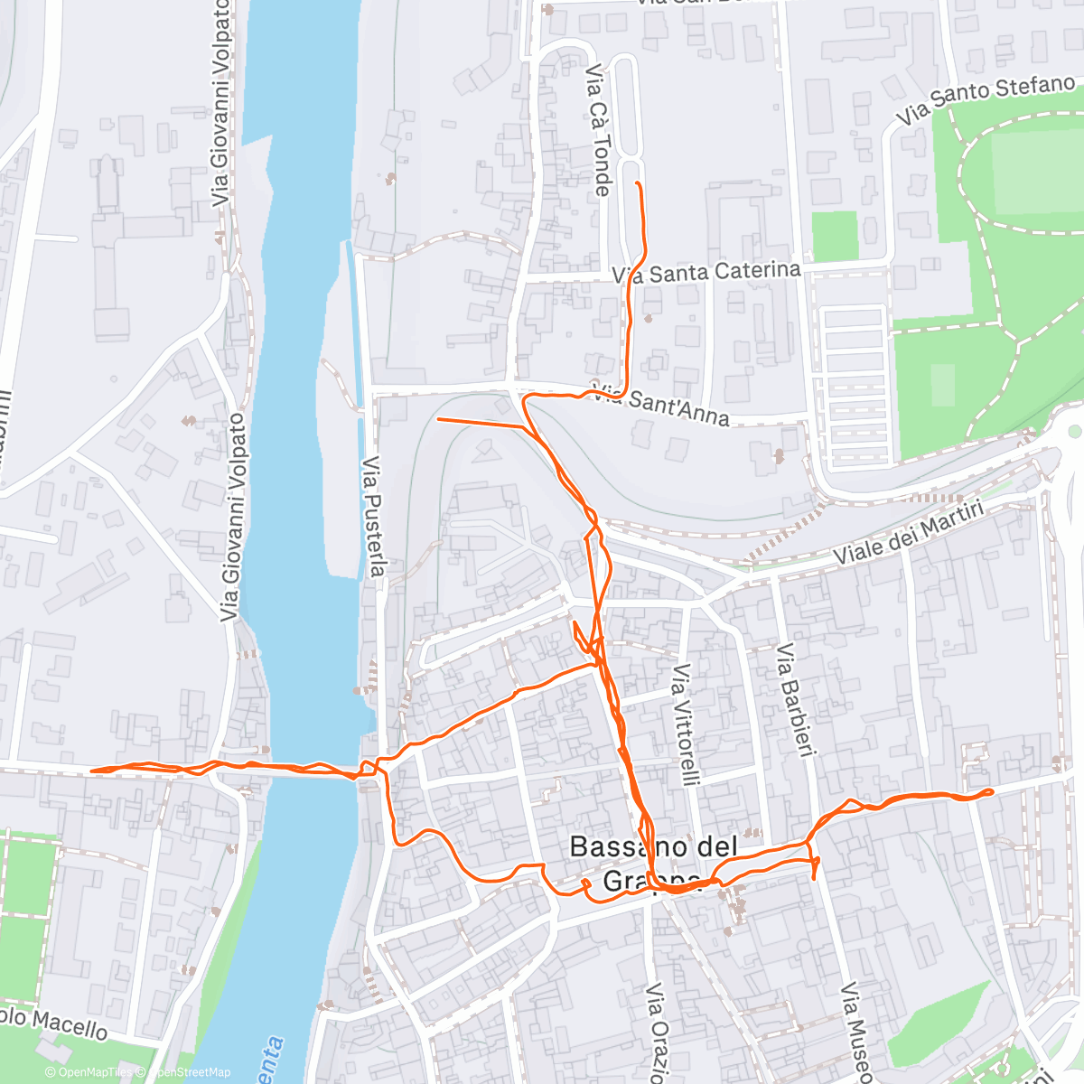 Карта физической активности (Camminata mattutina)