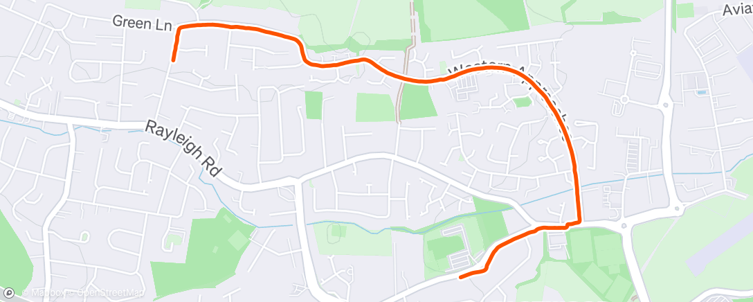 Map of the activity, Afternoon Walk