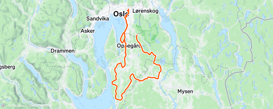 Map of the activity, Morning Ride