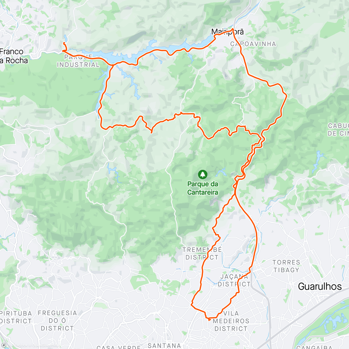 Kaart van de activiteit “Dib, Belarmino, Sausalito, Quarta Colônia, Mairiporã, F. Dias.”