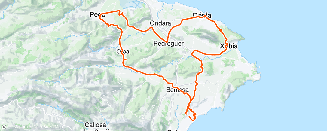Map of the activity, Morning Ride