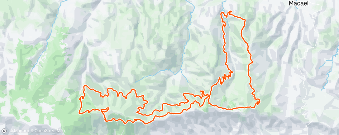 Map of the activity, Calar Alto Gravel! Dnf
