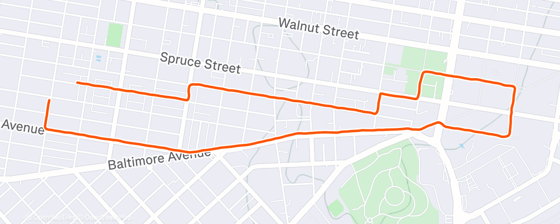 Map of the activity, Pretty nice out there... For now