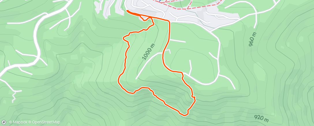 Map of the activity, Lunch Hike