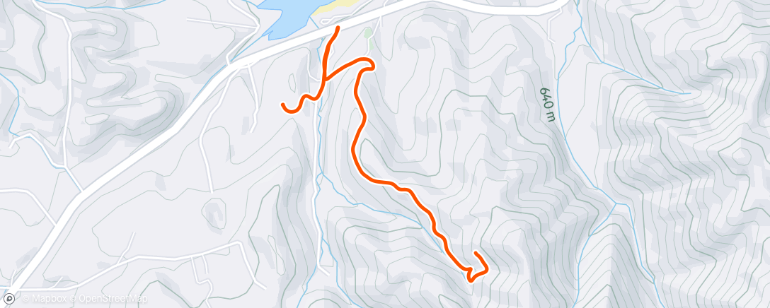 Map of the activity, Lunch Hike