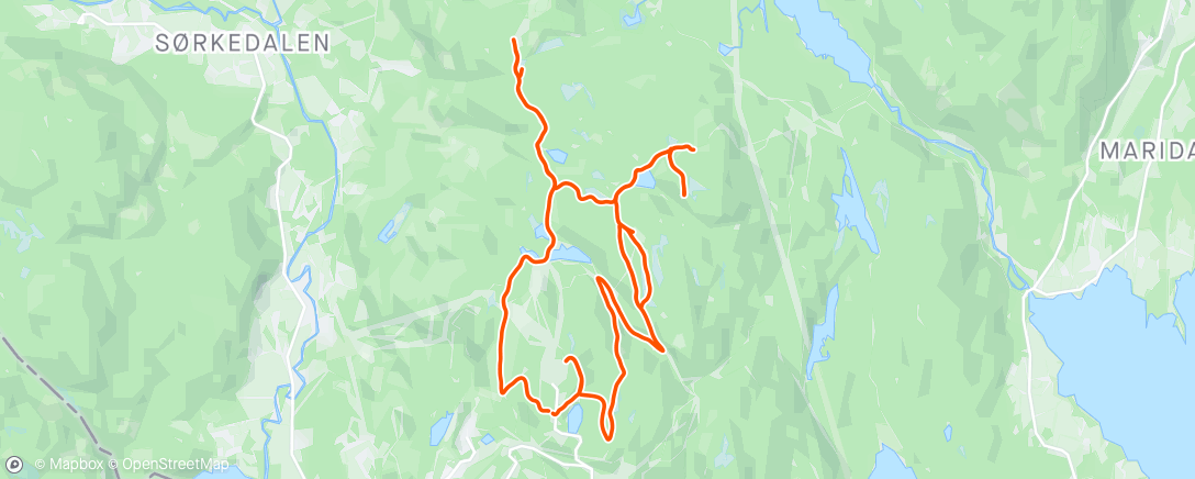 Map of the activity, Skitur for dei ivrige🤓