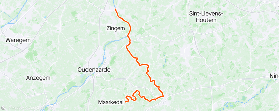 Map of the activity, IC-RR 24/52 Monument #1.3: Flandern-Rundfahrt (mit 5 Hellingen, u.a. Steenberg, Valkenberg, Molenberg) // Flandern #6: Schorisse - Brakel - Gavere