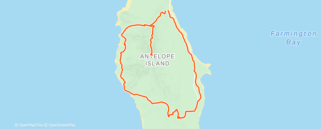 Map of the activity, Morning Run