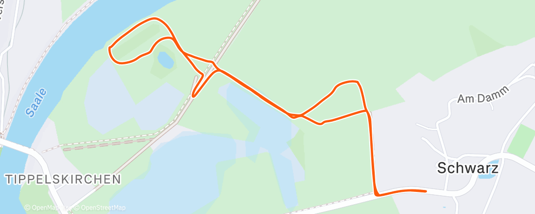 Map of the activity, Spaziergang am Morgen