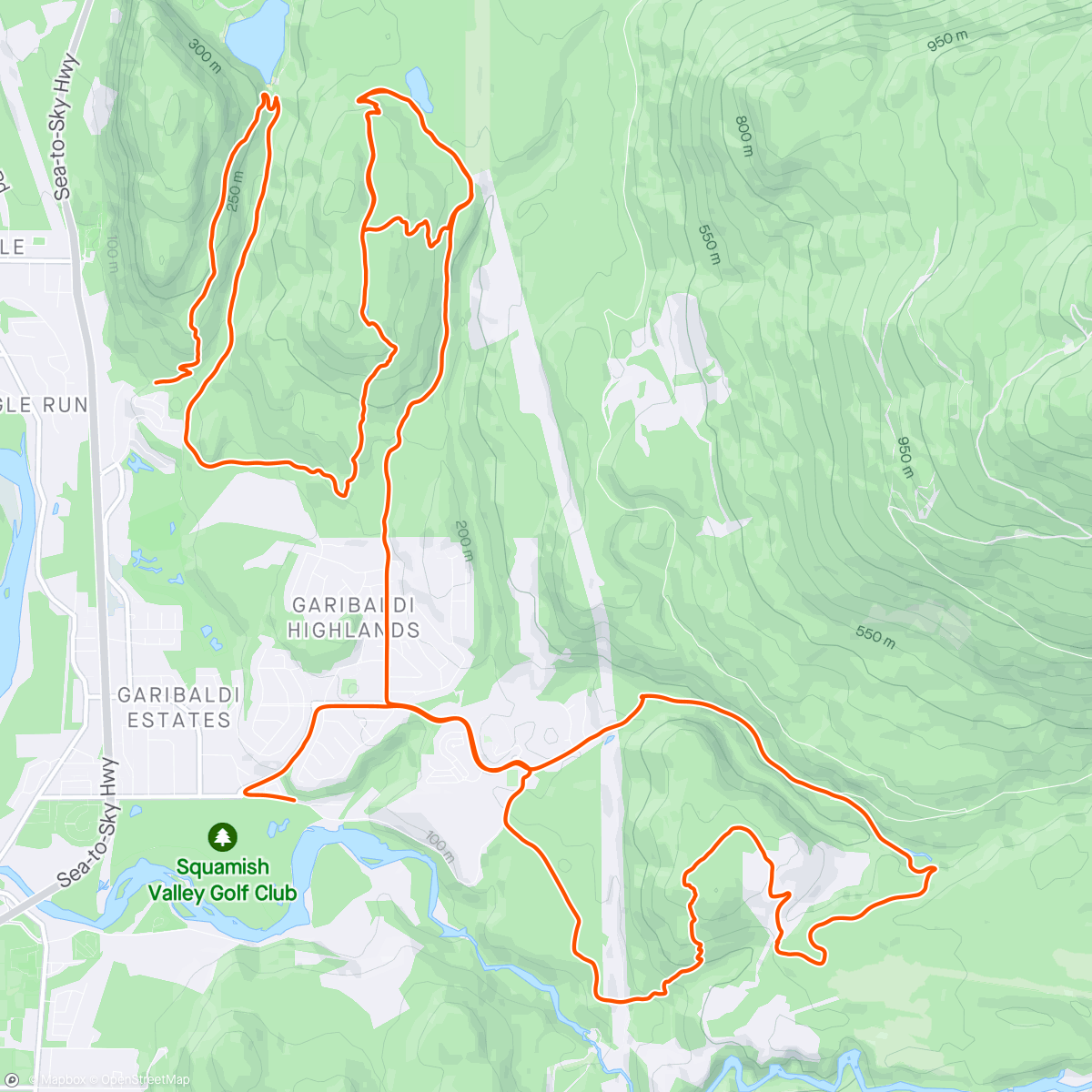 Mapa de la actividad (2024 Squamish Enduro Short course)