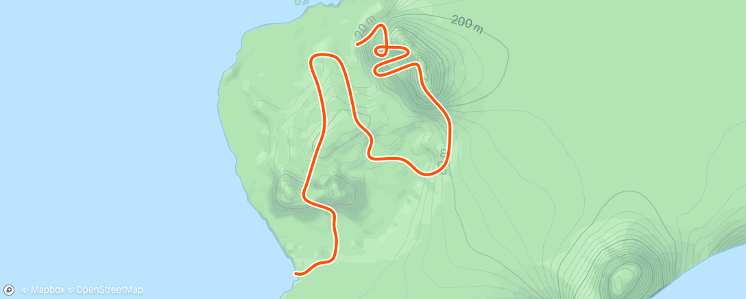 Map of the activity, Zwift - Race: Zwift Hill Climb Racing Club - Hilly KQOM (B) on Hilly Route in Watopia