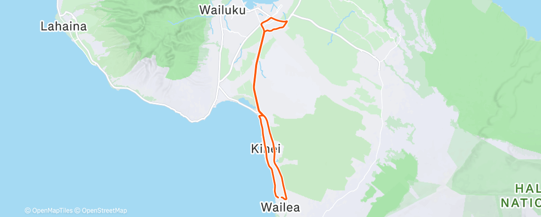 Map of the activity, Morning Ride