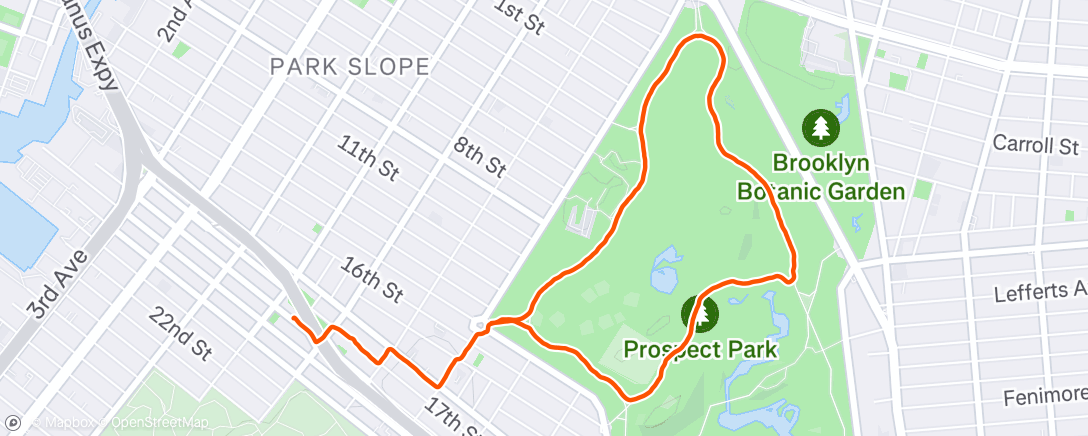 Map of the activity, Been a Minute