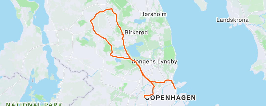 Map of the activity, Afternoon Ride