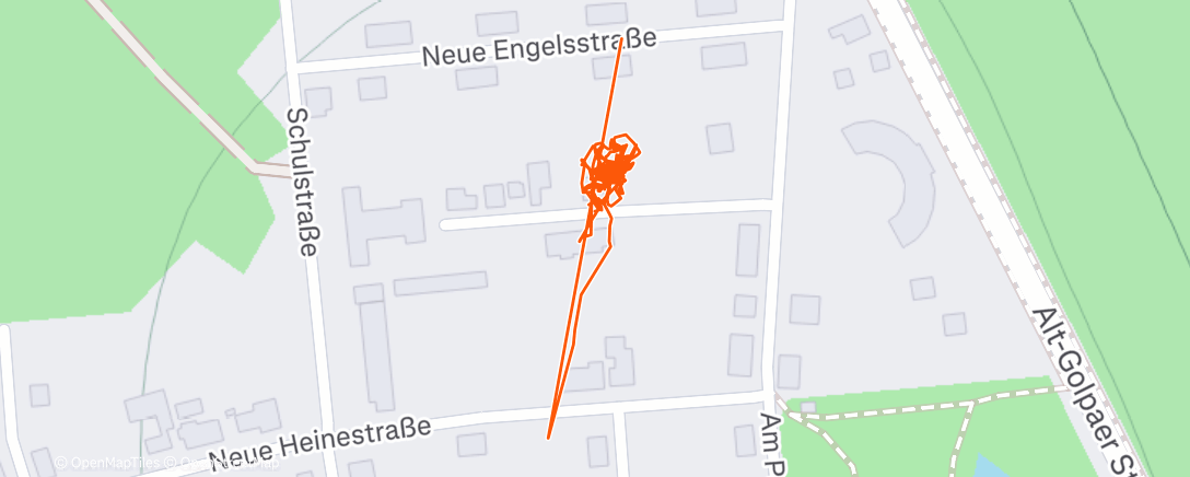 Map of the activity, Afternoon Workout