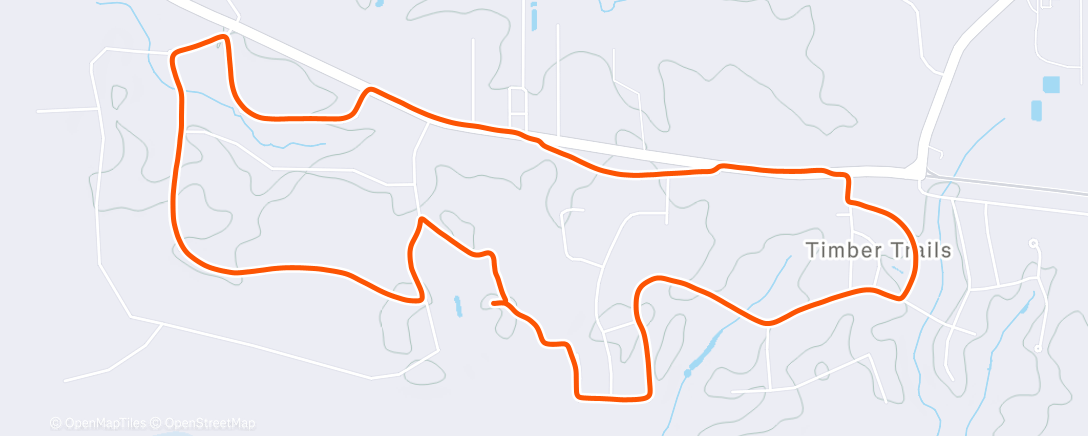 Map of the activity, Lunch Run