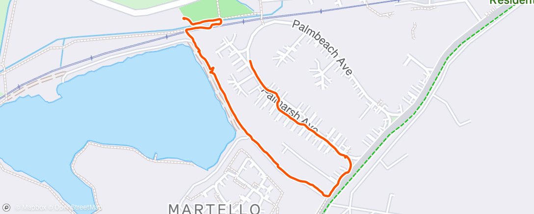 Map of the activity, Chilly walk