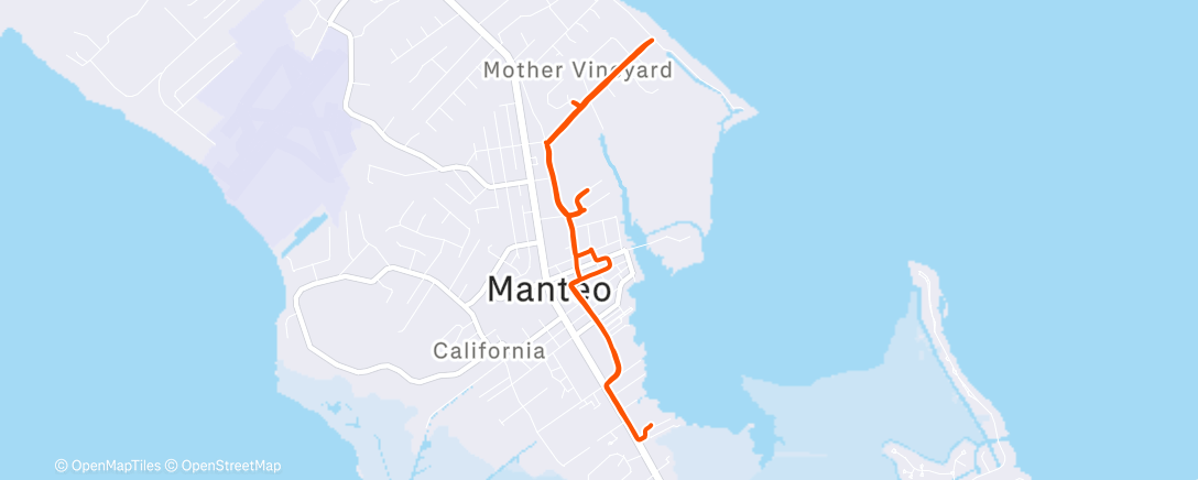 Map of the activity, More walking