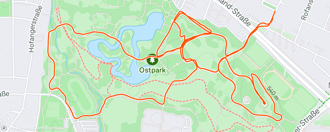Map of the activity, Wetterwechsel