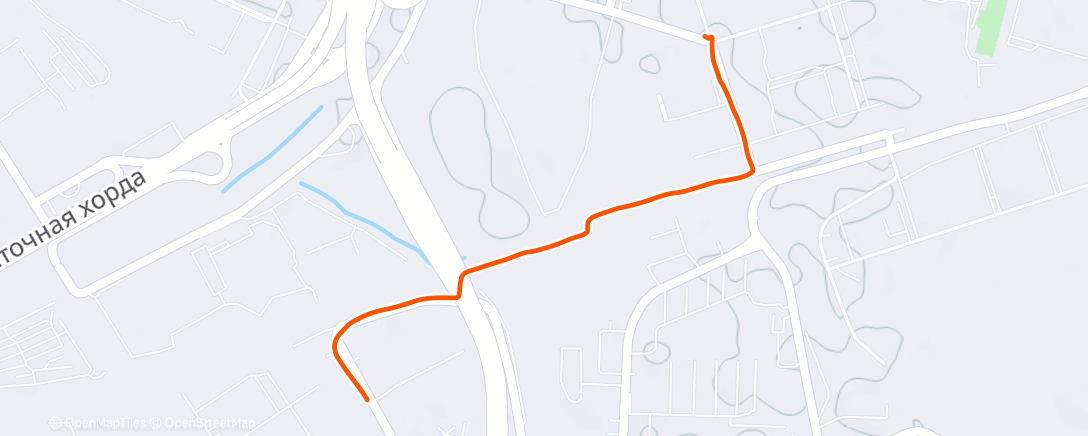 Карта физической активности (Вечерний велозаезд)