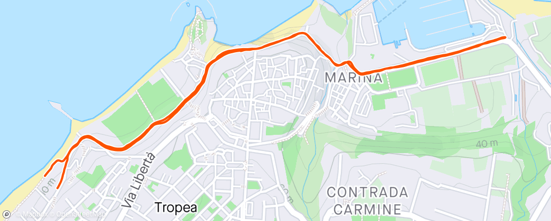 Mapa da atividade, Morning Walk