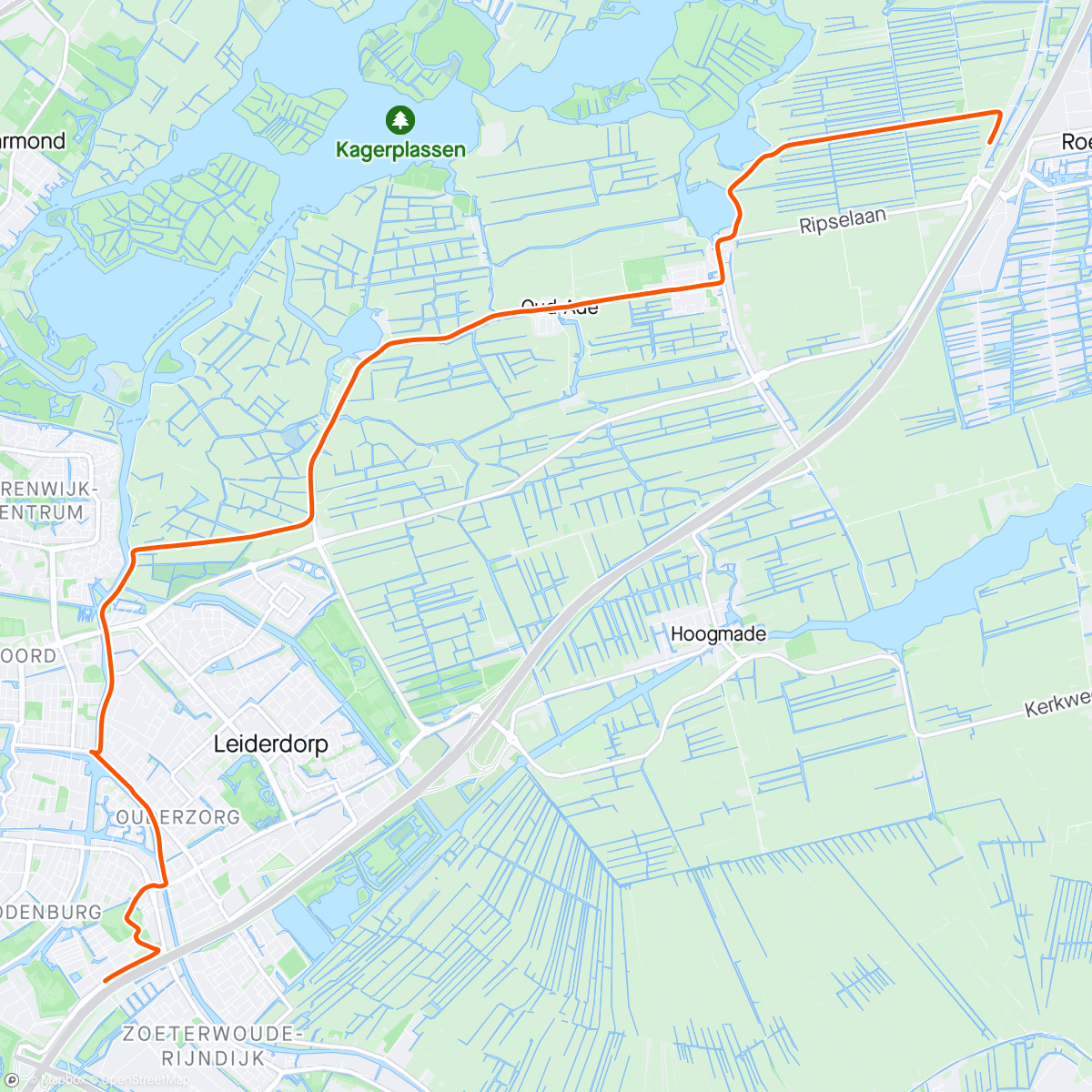 Map of the activity, Feestje in de polder.