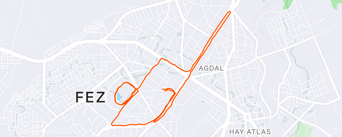 Карта физической активности (Afternoon Run)