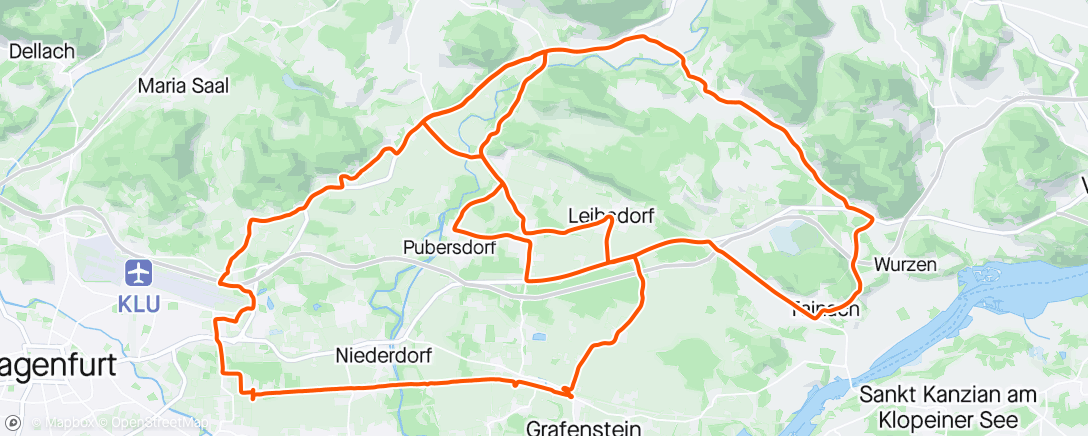 Map of the activity, Fahrt am Nachmittag Markus O. und Carmen 35 km