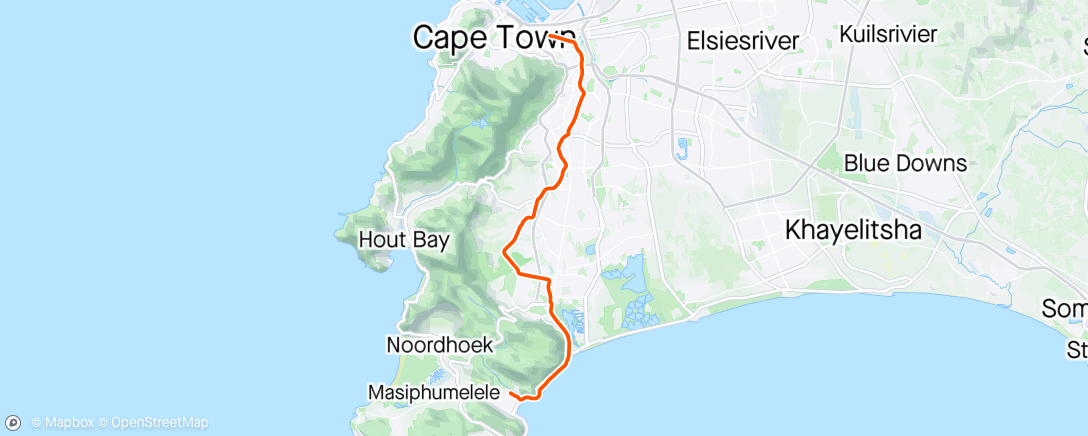 Map of the activity, 1 way commute