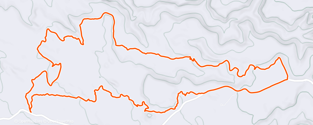 Map of the activity, Lunch Mountain Bike Ride