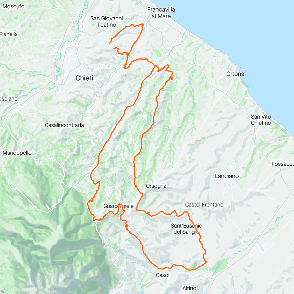 Mapa da atividade, Torrevecchia teatina