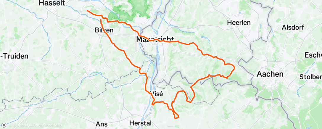 Map of the activity, Morning Ride
