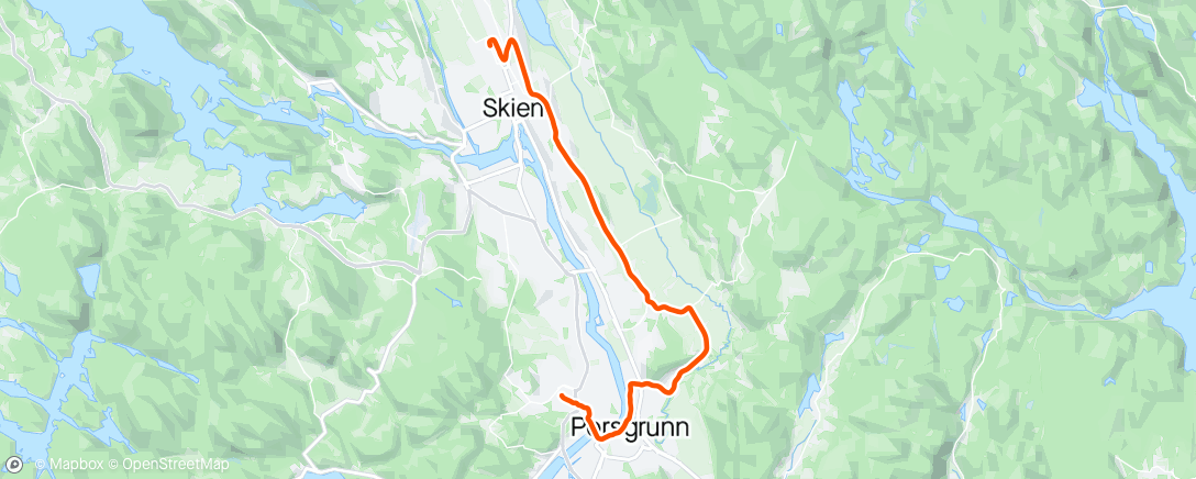 Map of the activity, Hjemover