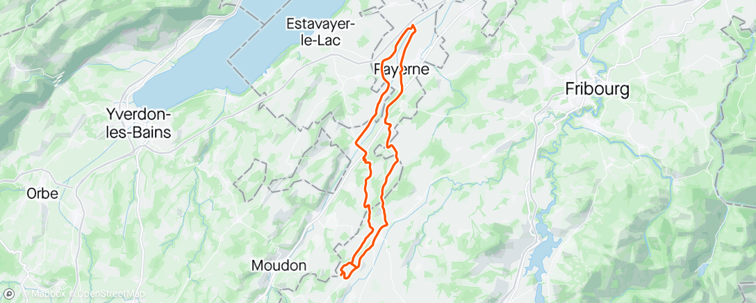 Mapa da atividade, Sortie vélo avec Cédric