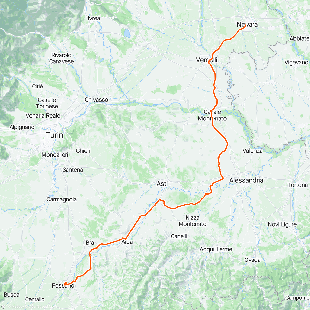 Map of the activity, Giro d’Italia stage 3