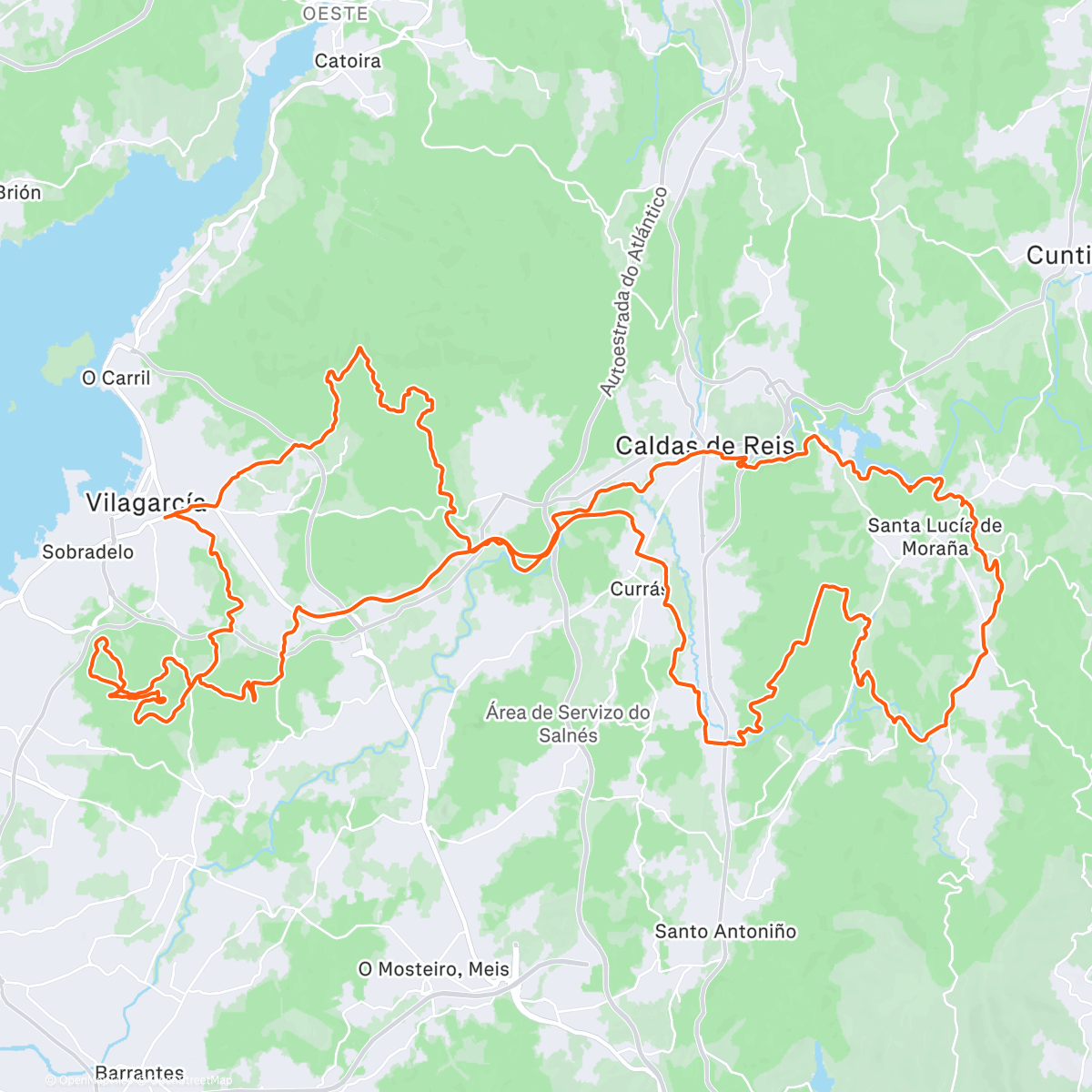 Map of the activity, Gravel race con reestreno de la bianchi impulso